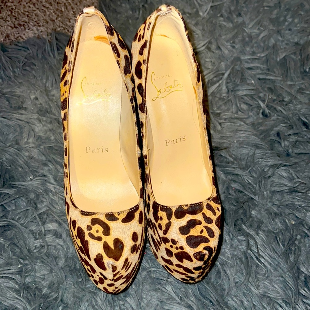Leopard Platform Heels
